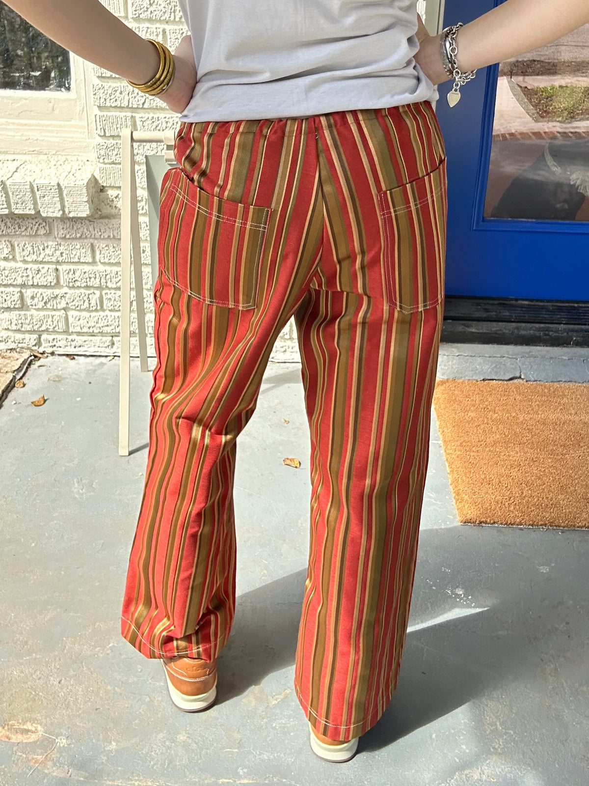 Striped Red Pants