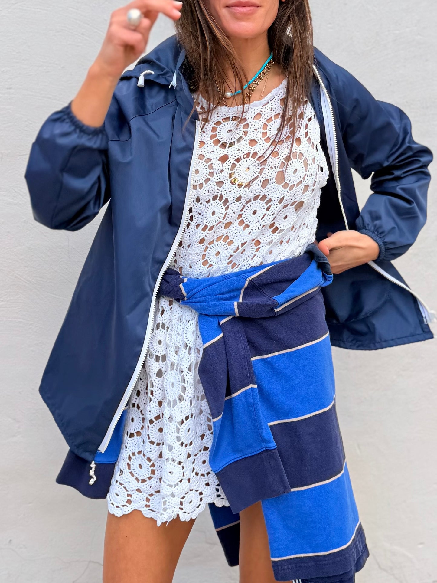 Navy Lightweight Rain Jacket