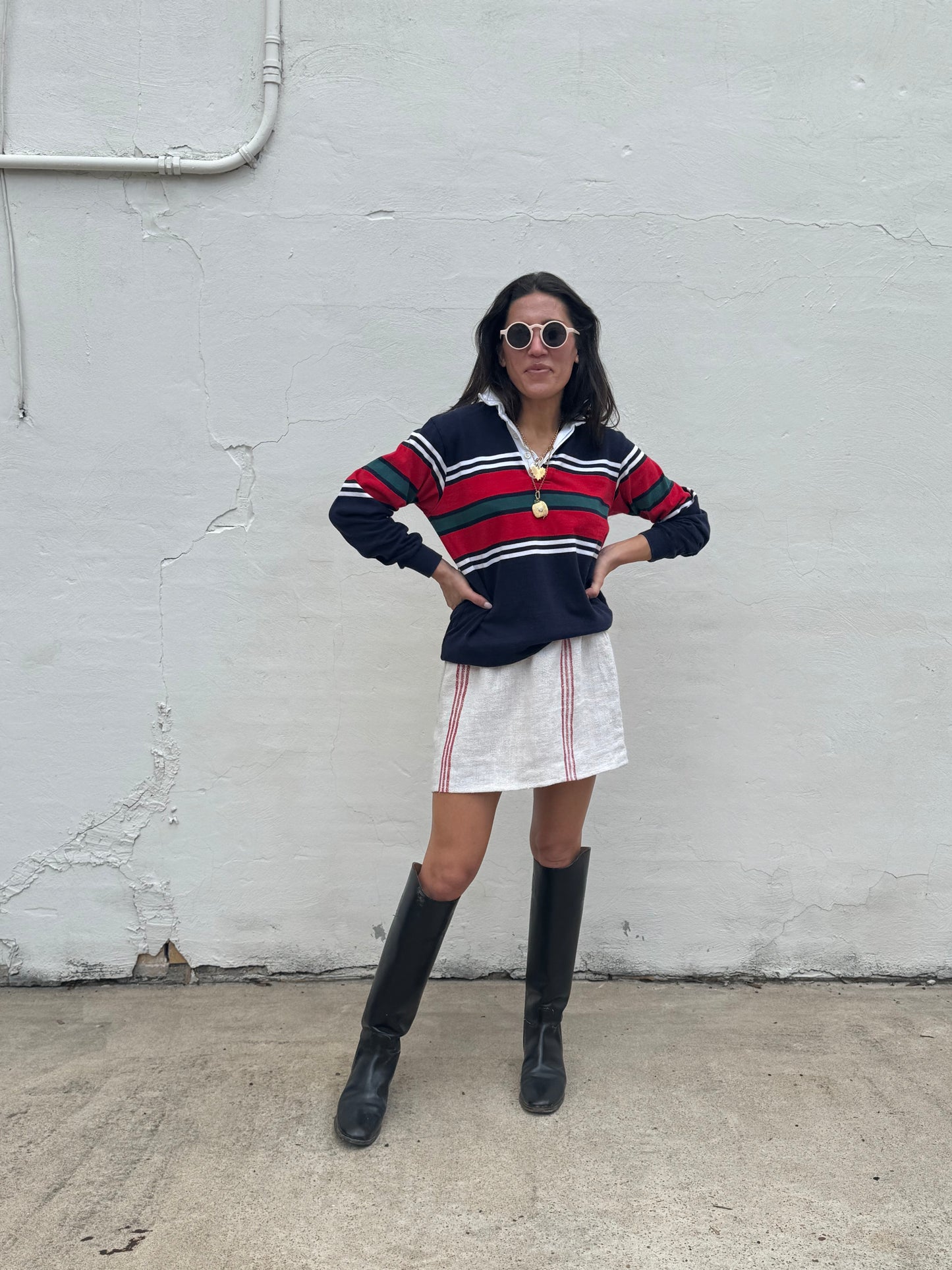 Lands End 90s Rugby Shirt