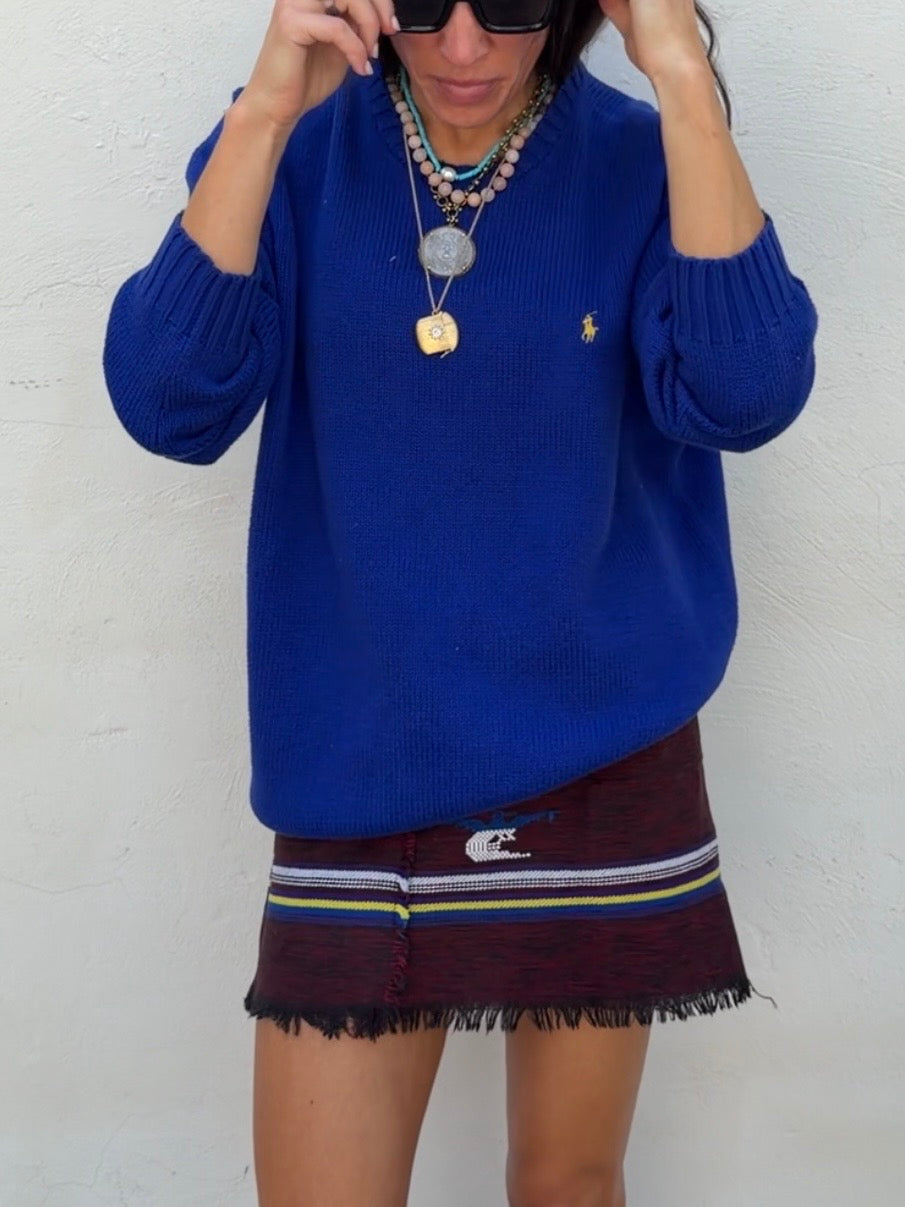 Guatemalan Mini Skirt Brown