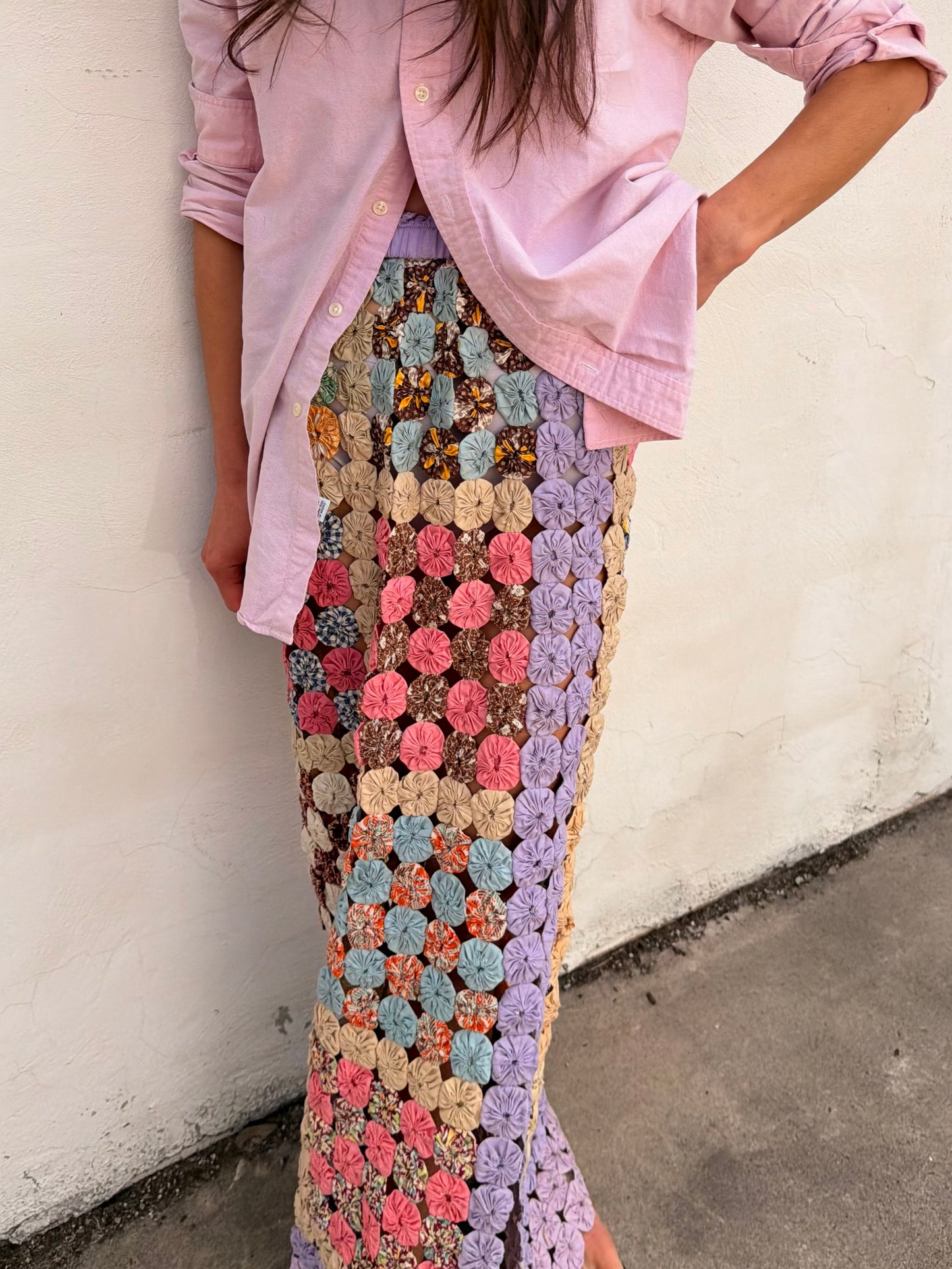 Yo-yo Maxi Skirt in Bahama