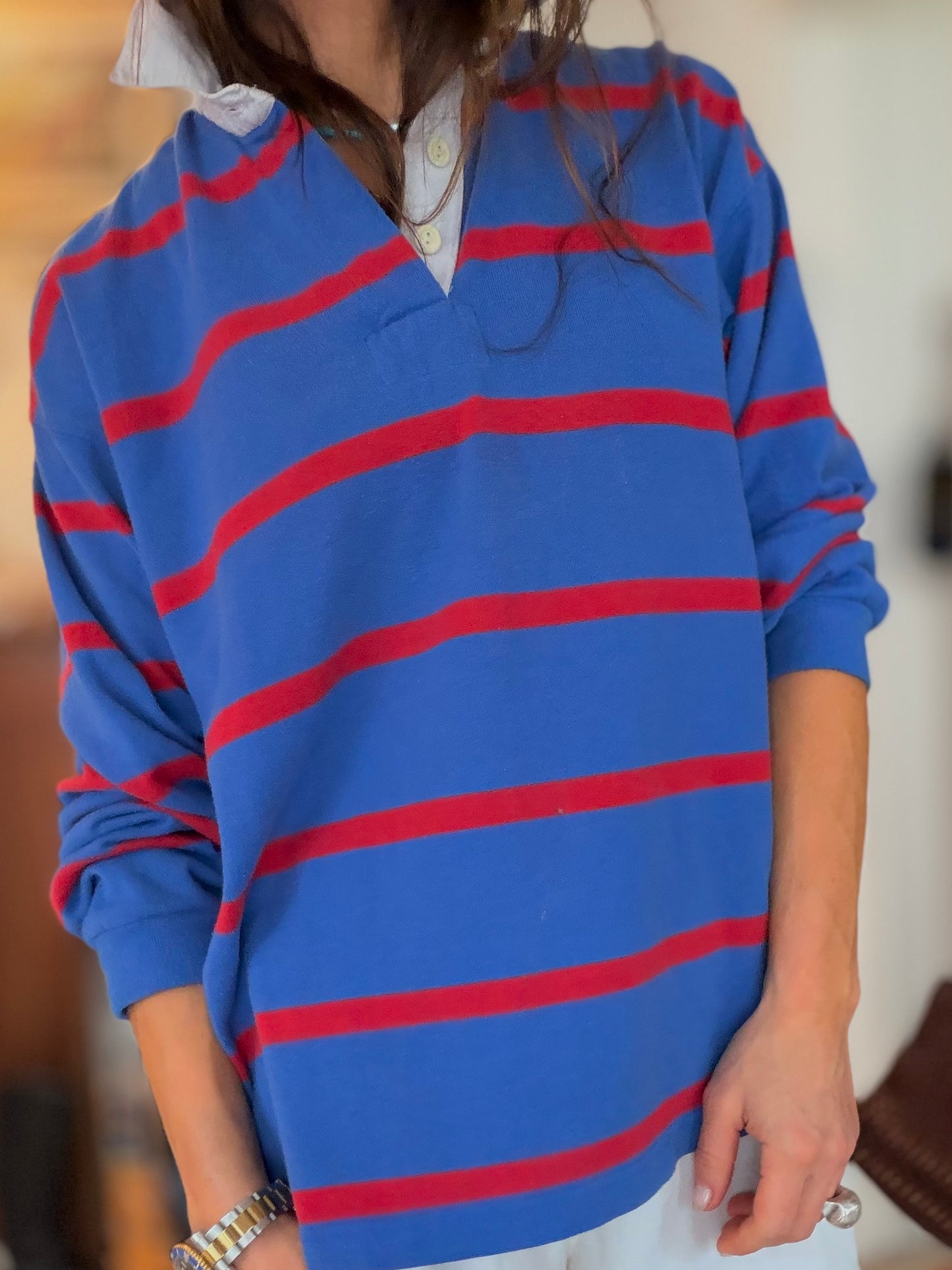 Vtg Rugby Blue and Red