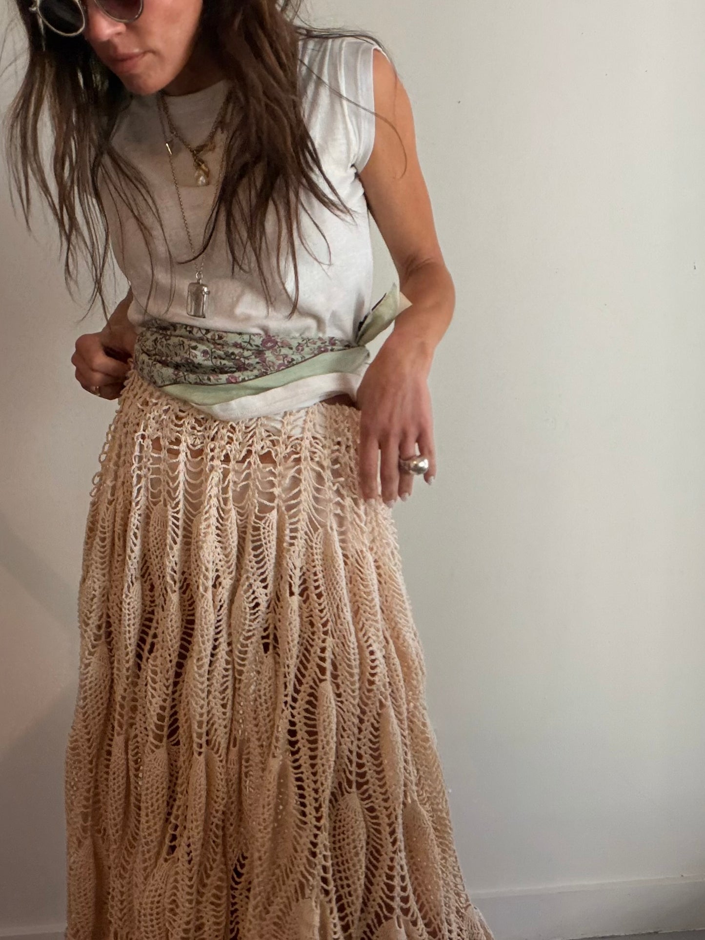 Full Crochet Midi Skirt