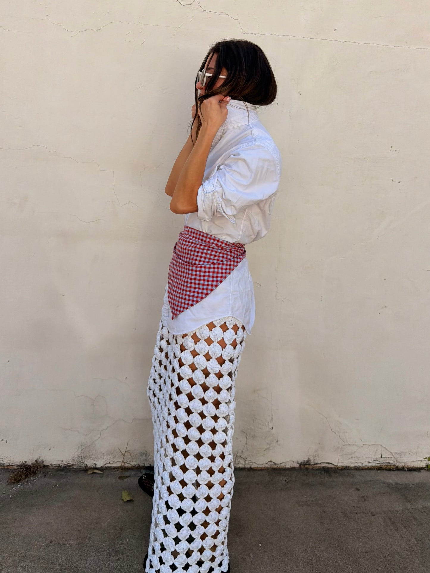 Yoyo Maxi Skirt White