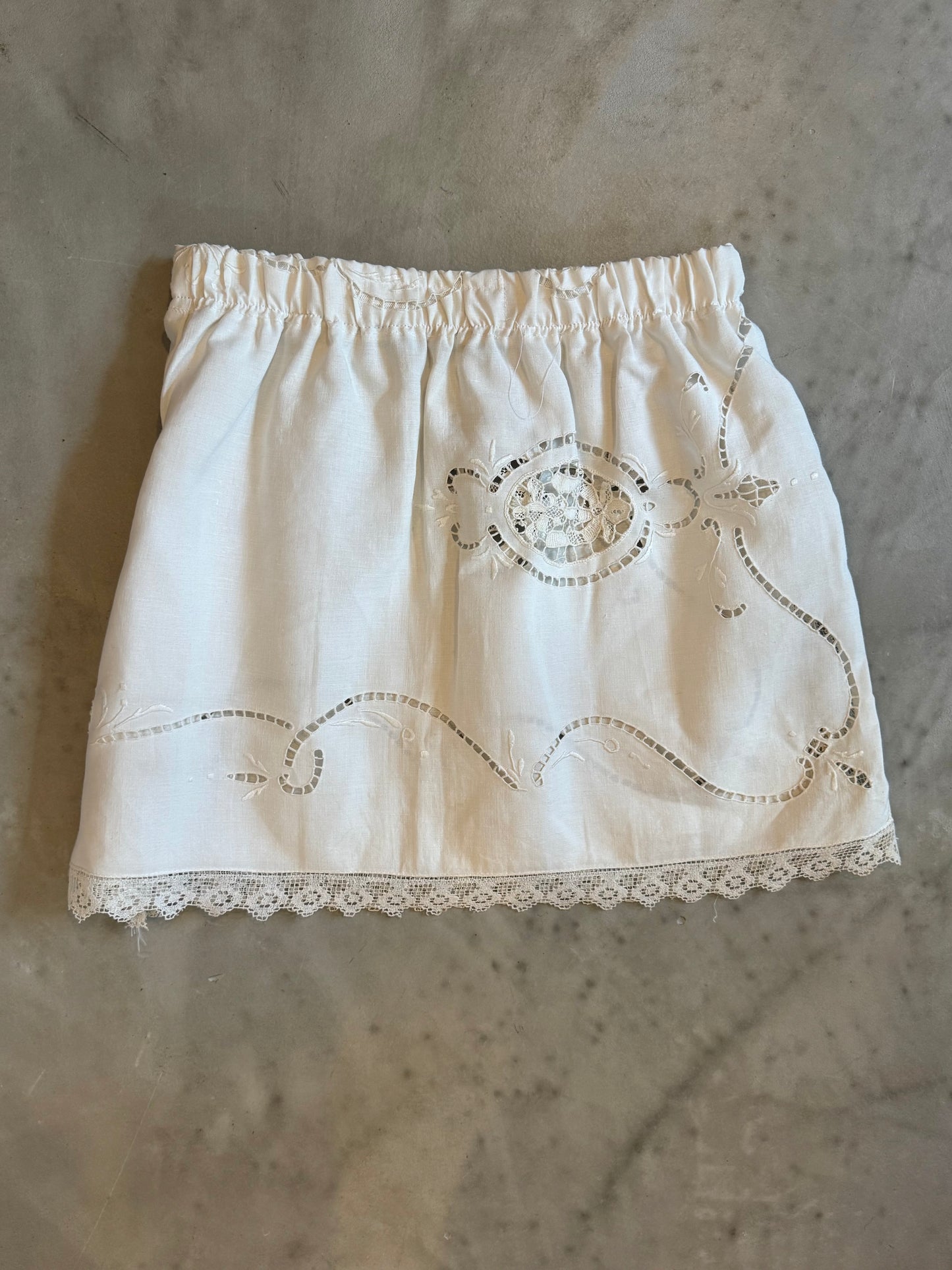 Antique Tablelinen Mini Skirt