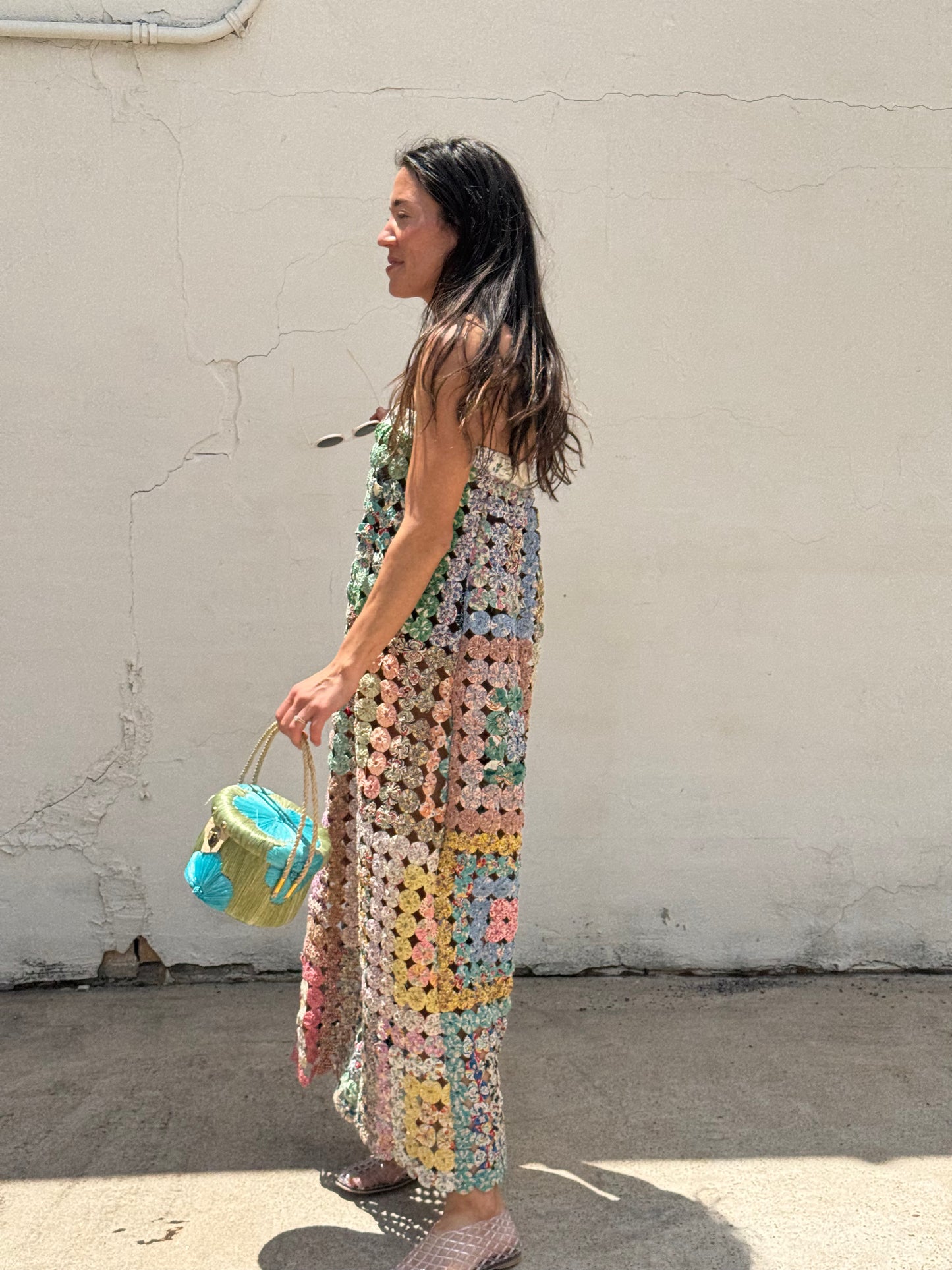 Yo-yo Strapless Maxi Dress