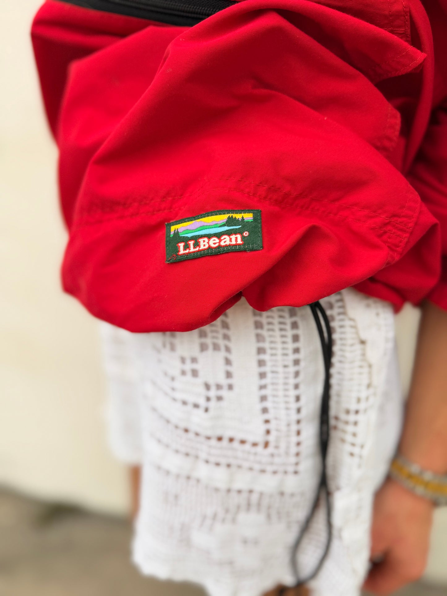 90s LL Bean Anorak Red