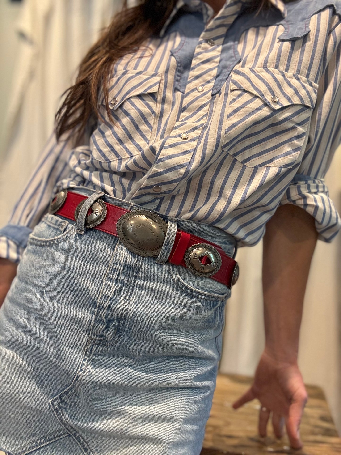 Red Concho Belt