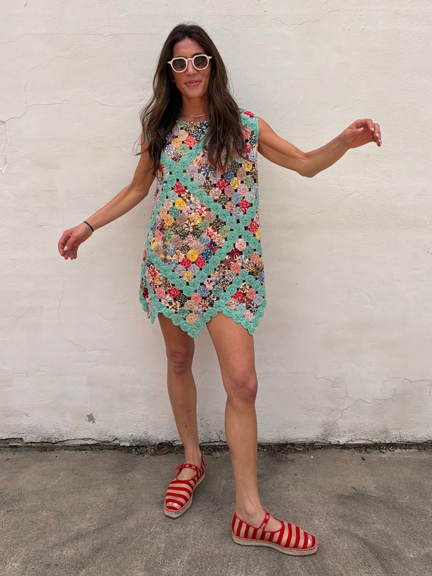 Yo-yo Mini Dress in Boca