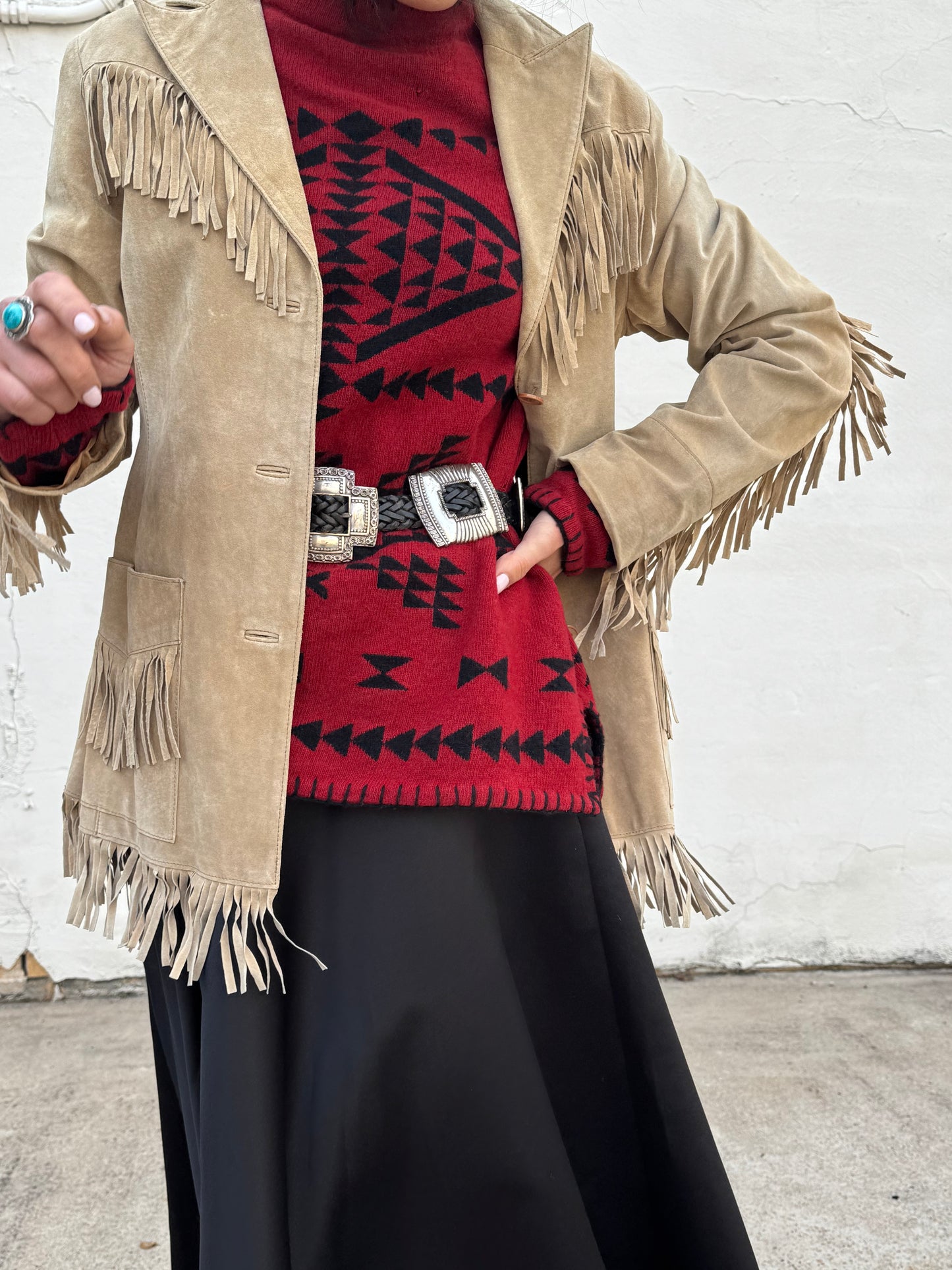 Ralph Red Aztec Sweater