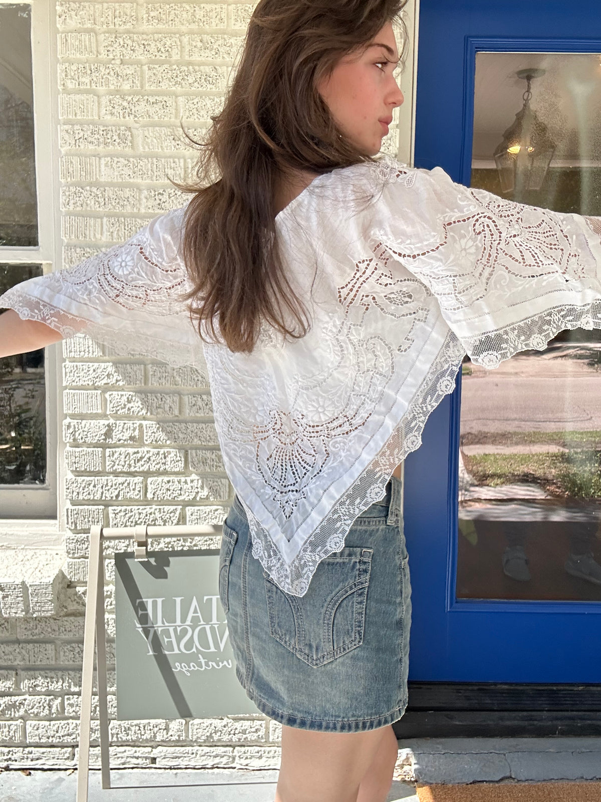 Rework Lace Top