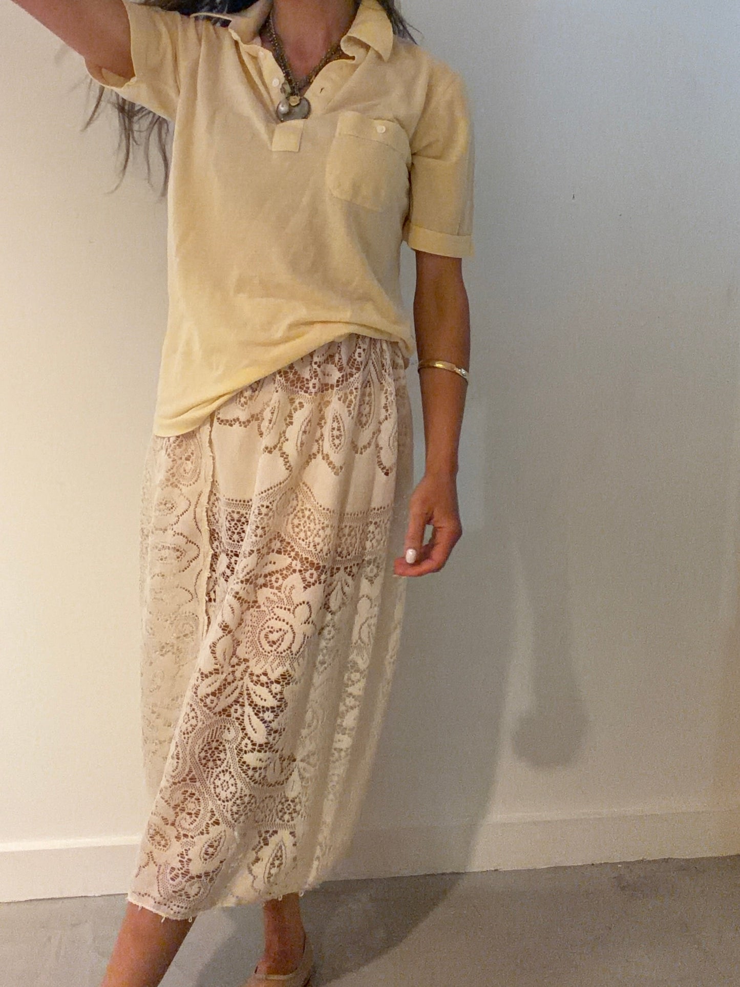 Lace Midi Skirt