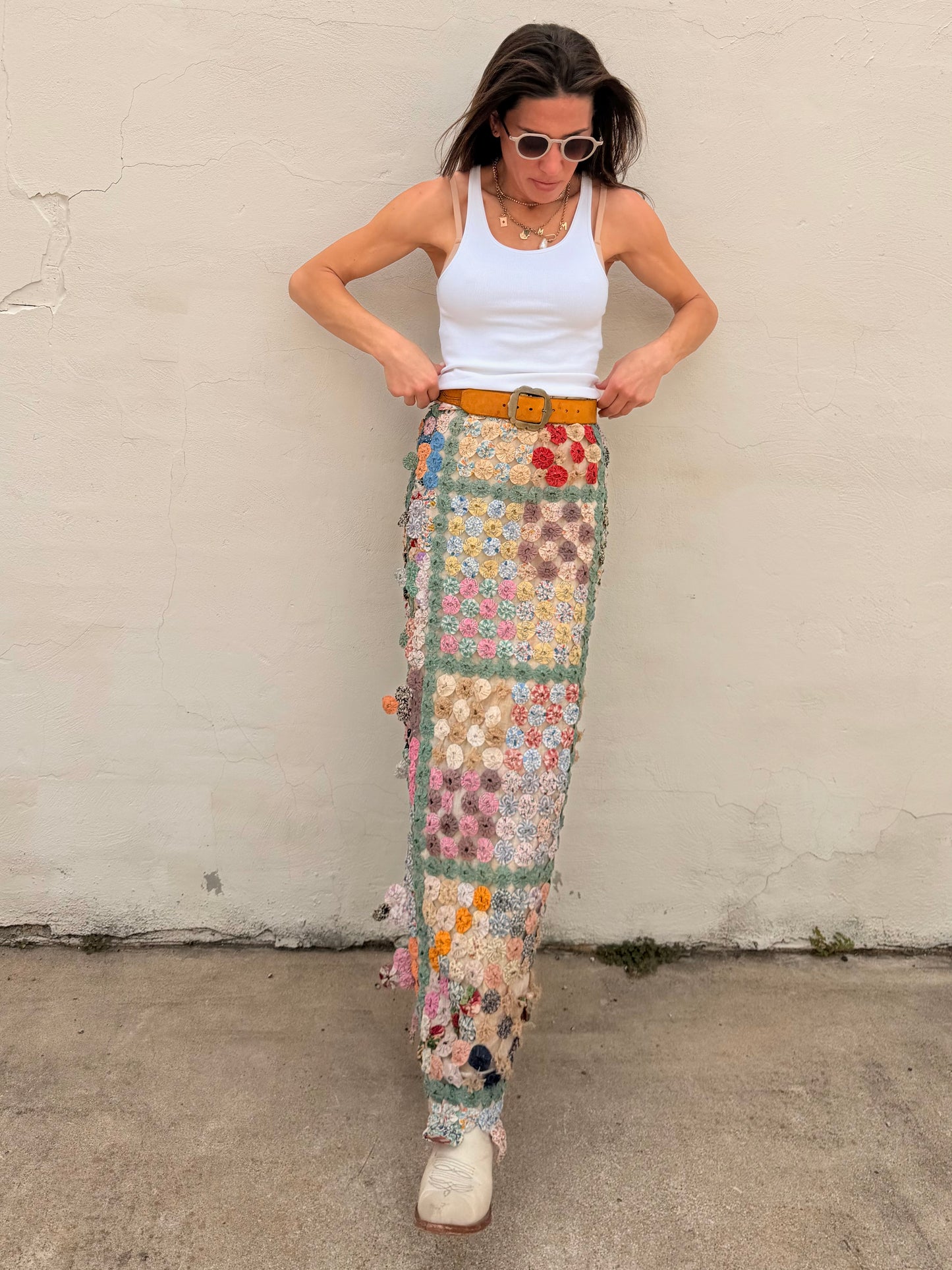 Yoyo Maxi Skirt Granny’s Garden