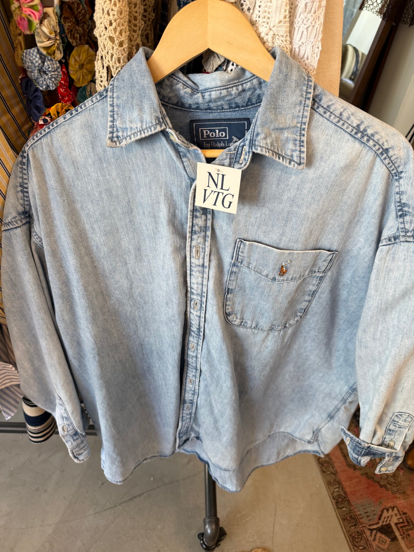 Denim Ralph Button Down