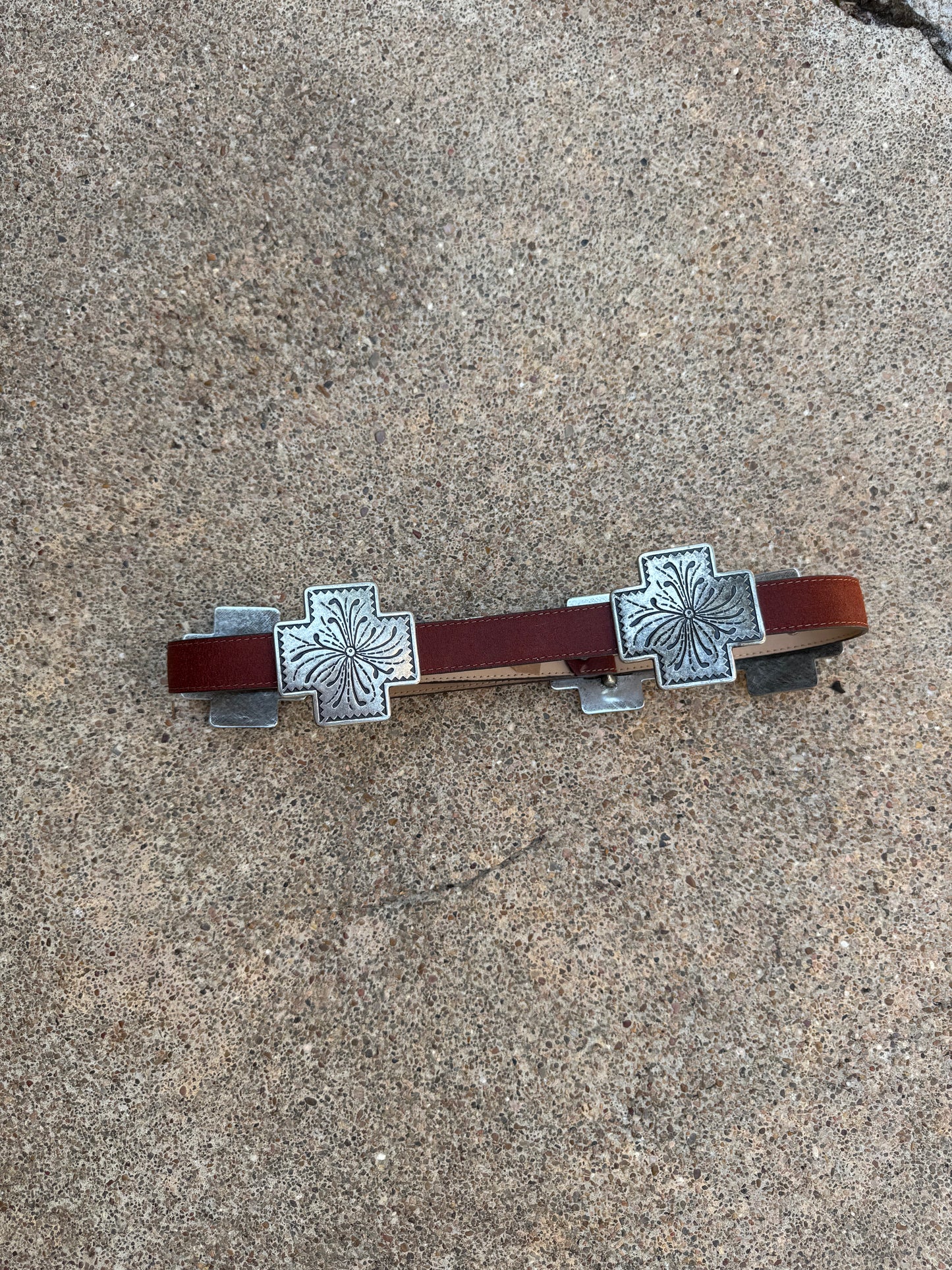 Gotcha Covered Brown Leather Belt