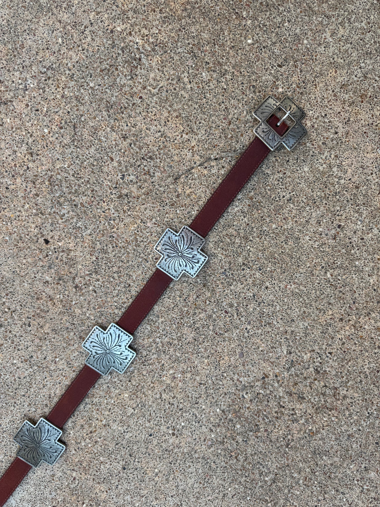 Gotcha Covered Brown Leather Belt