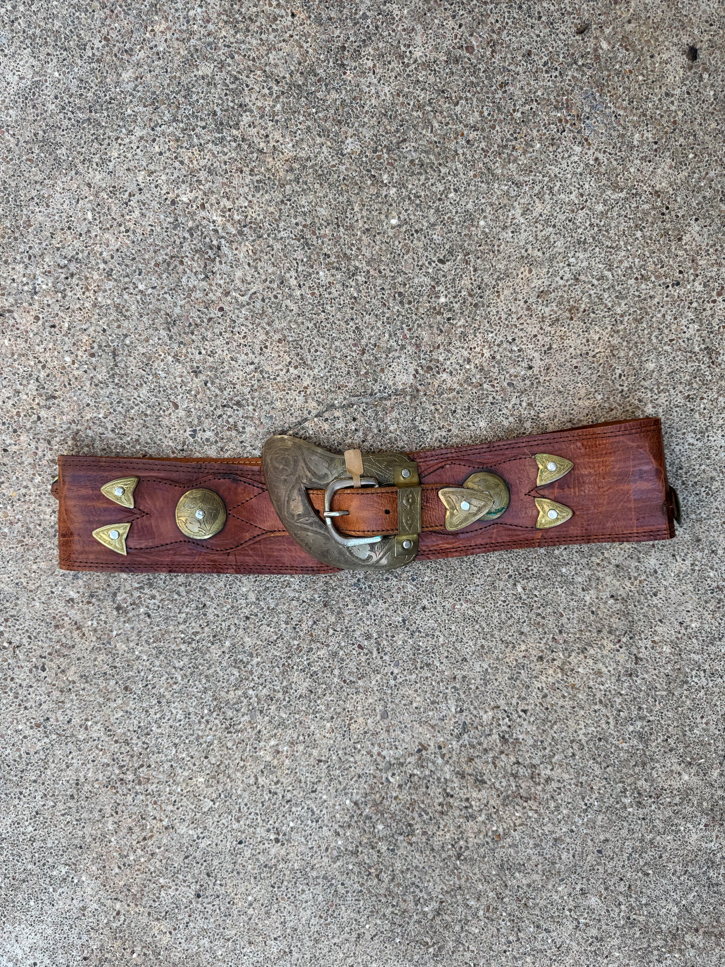 Handmade Brown Leather Belt