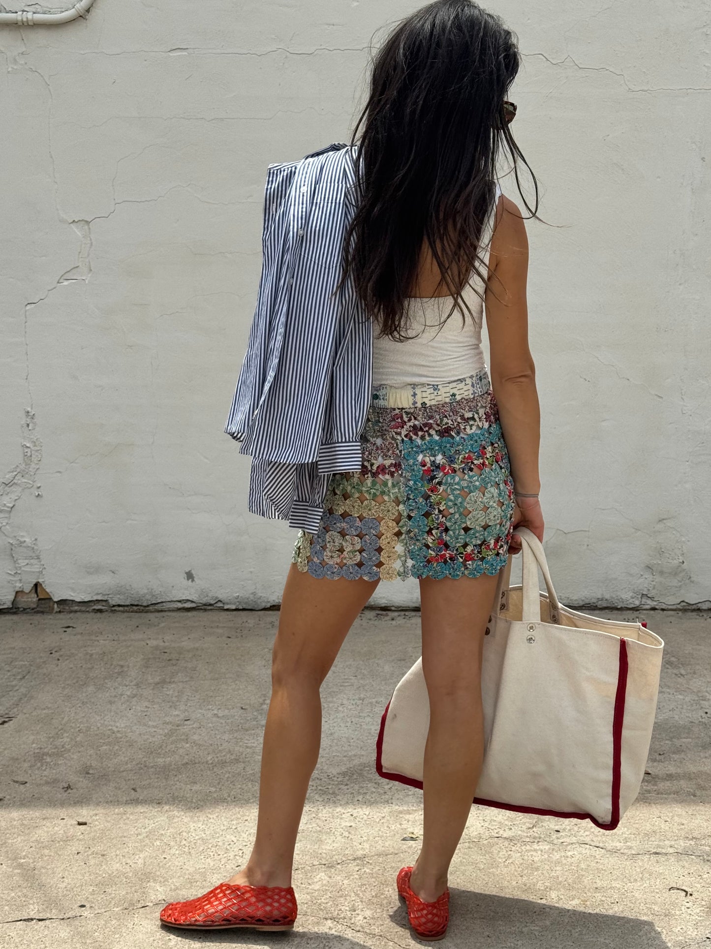 Yo-yo Mini Skirt Turquoise