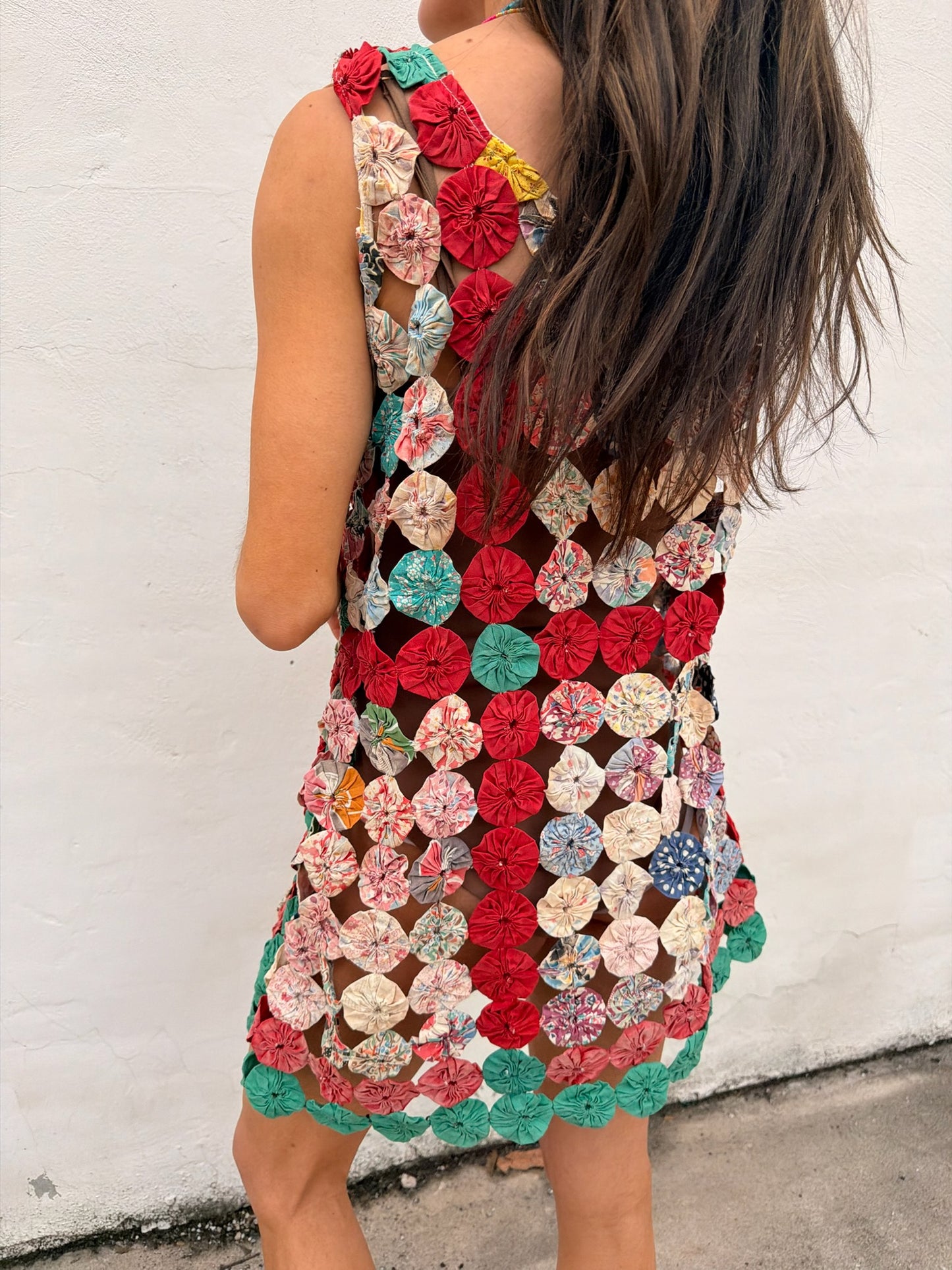 Yo-yo Mini Dress in Fiesta