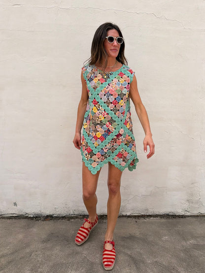 Yo-yo Mini Dress in Boca