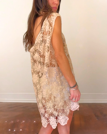 Cowl Neck Lace Mini