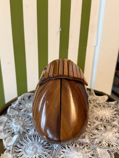 Vintage Wooden Signed Clutch