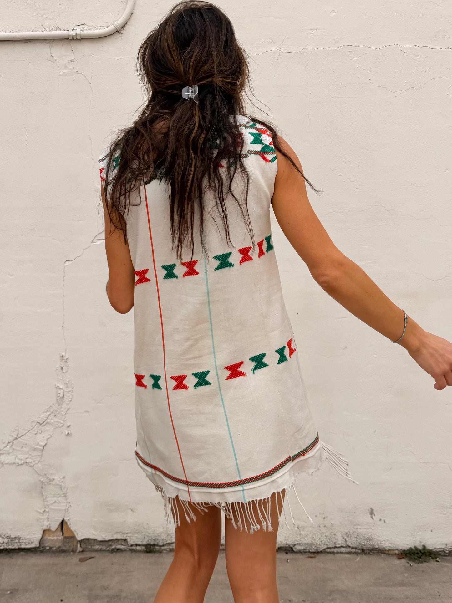 African Cotton Fringe Mini