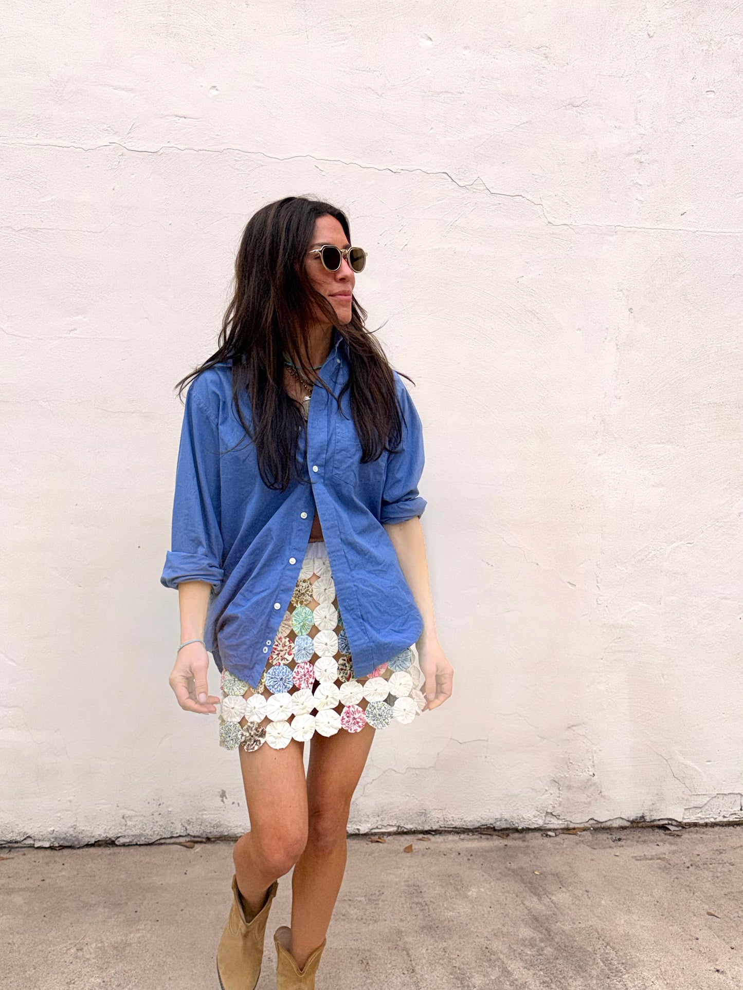 Yoyo Mini Skirt in Peep