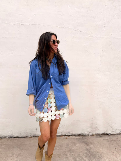 Yoyo Mini Skirt in Peep