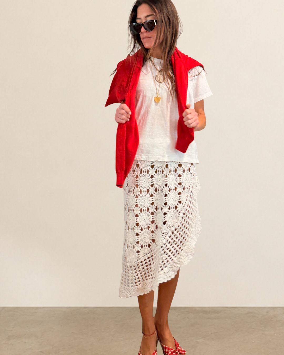 Reworked Asymmetrical Crochet Skirt
