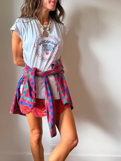 Vtg Single Stitch Carp for Breakfast Tee
