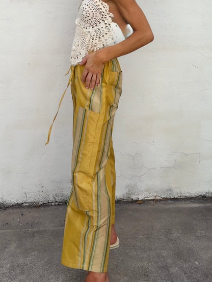Taffeta Stripe Pants