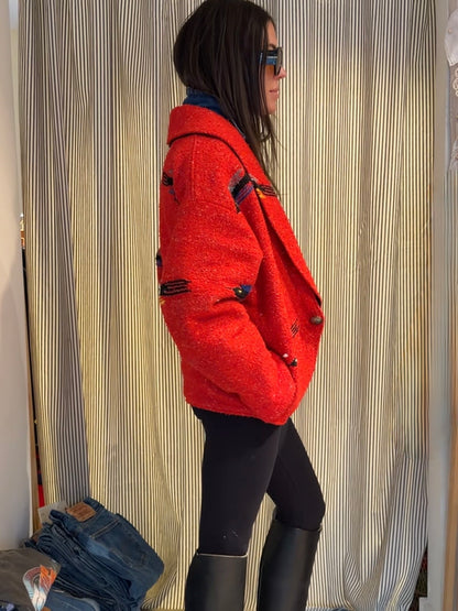 Red Chimayo Style Jacket