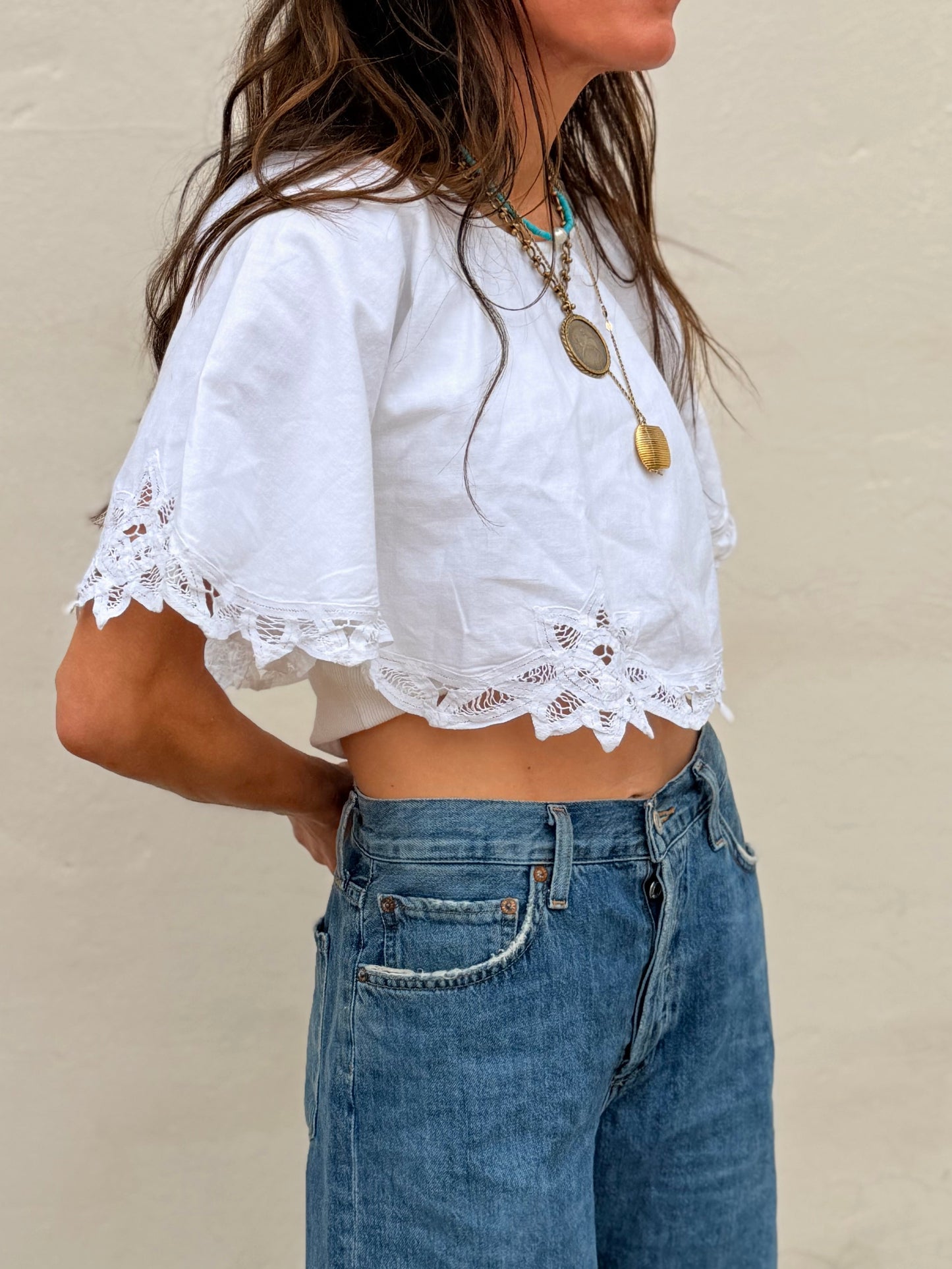 Lace Detail Crop