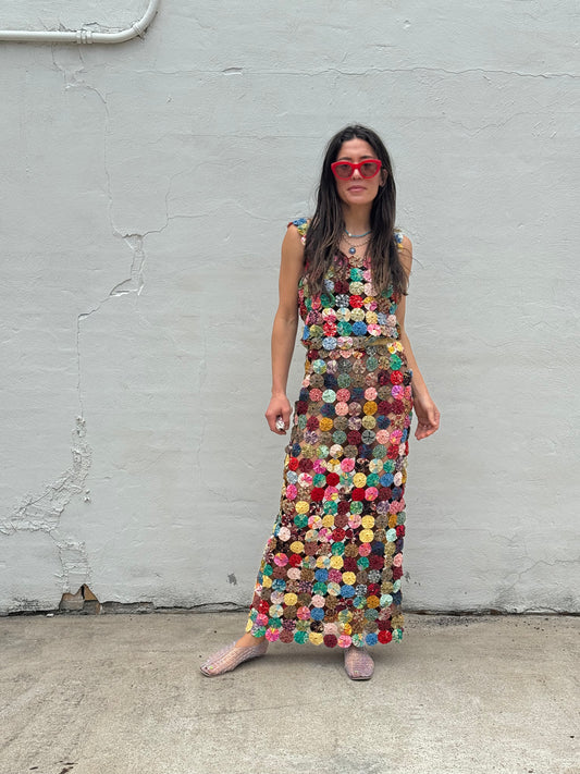 yo-yo maxi skirt set brights