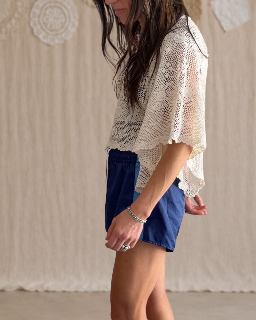 Crochet Flutter Sleeve Top