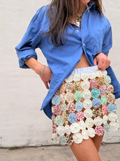 Yoyo Mini Skirt in Peep