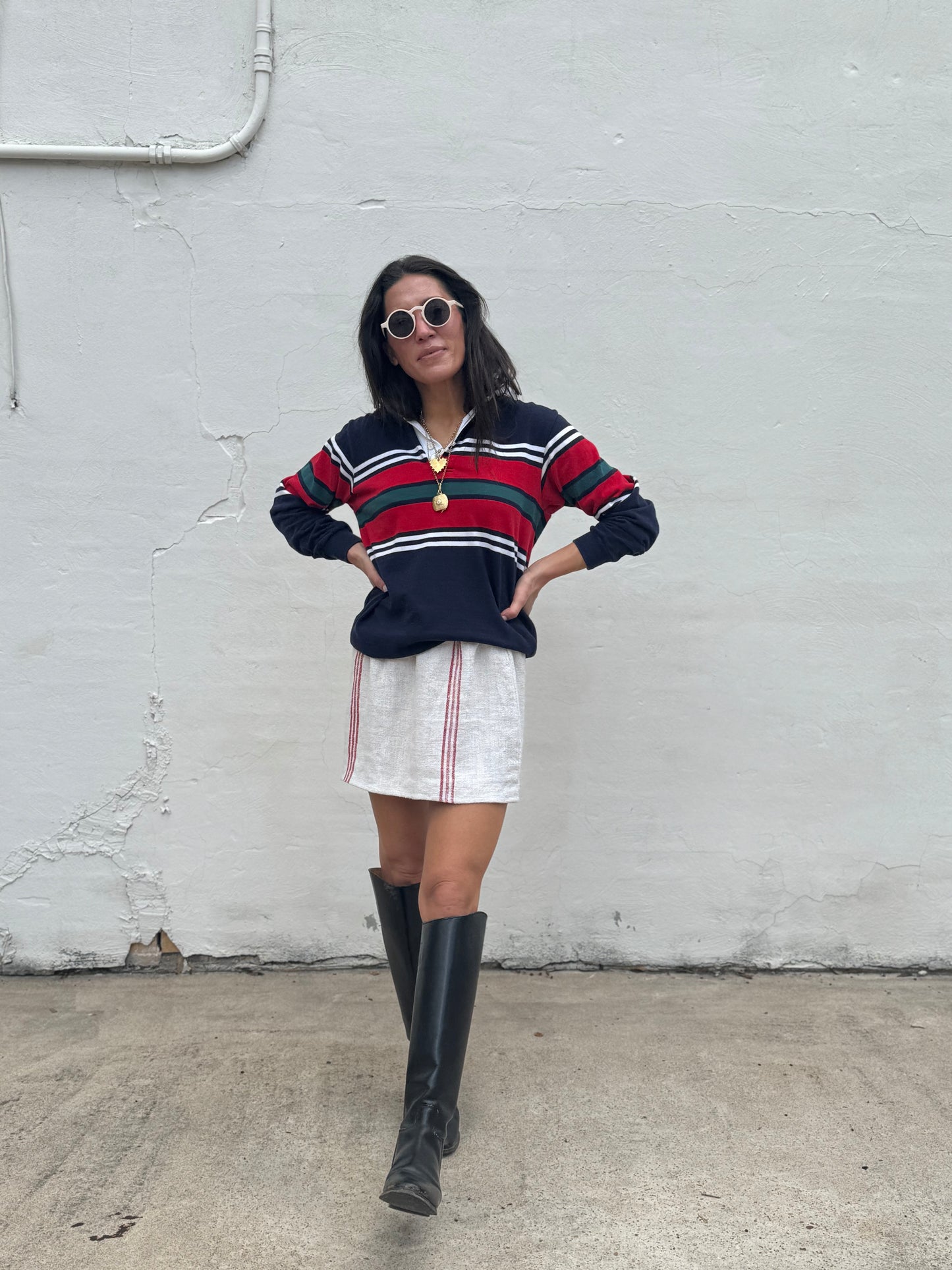 Lands End 90s Rugby Shirt