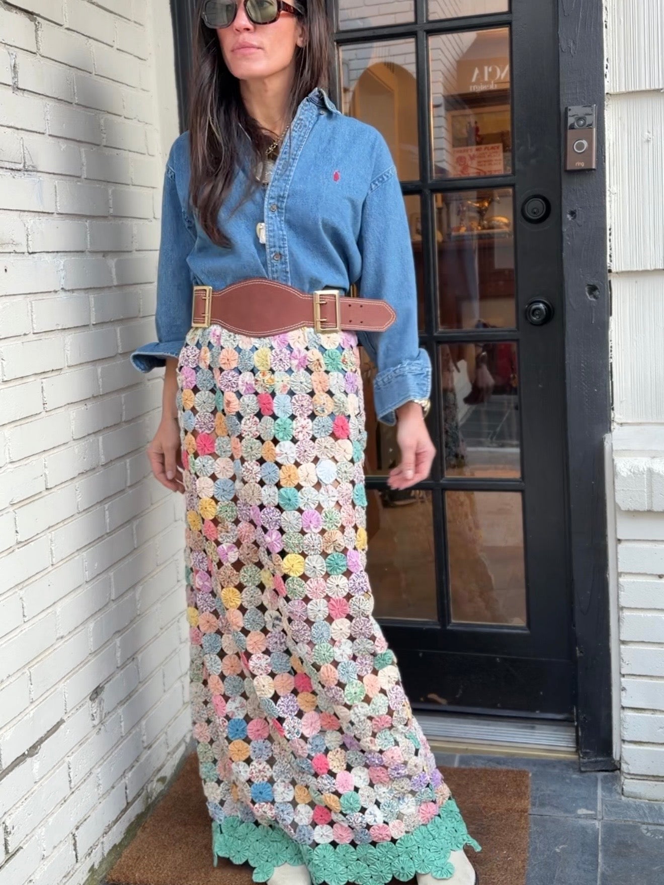 Yo-yo Maxi Skirt Jade