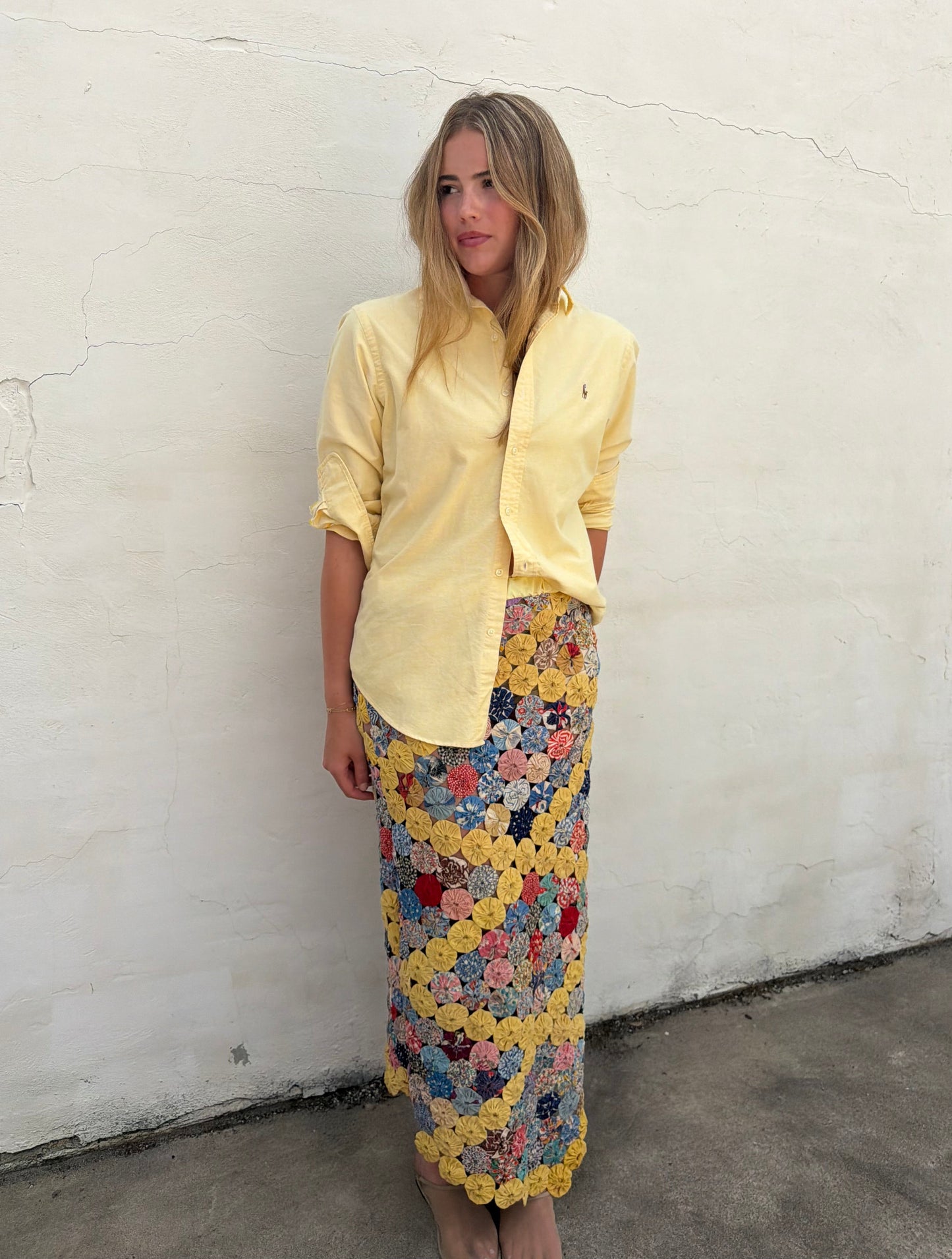 Yo-yo Maxi Skirt in Mango