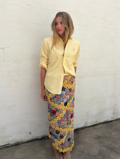 Yo-yo Maxi Skirt in Mango