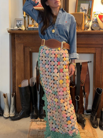 Yo-yo Maxi Skirt Jade