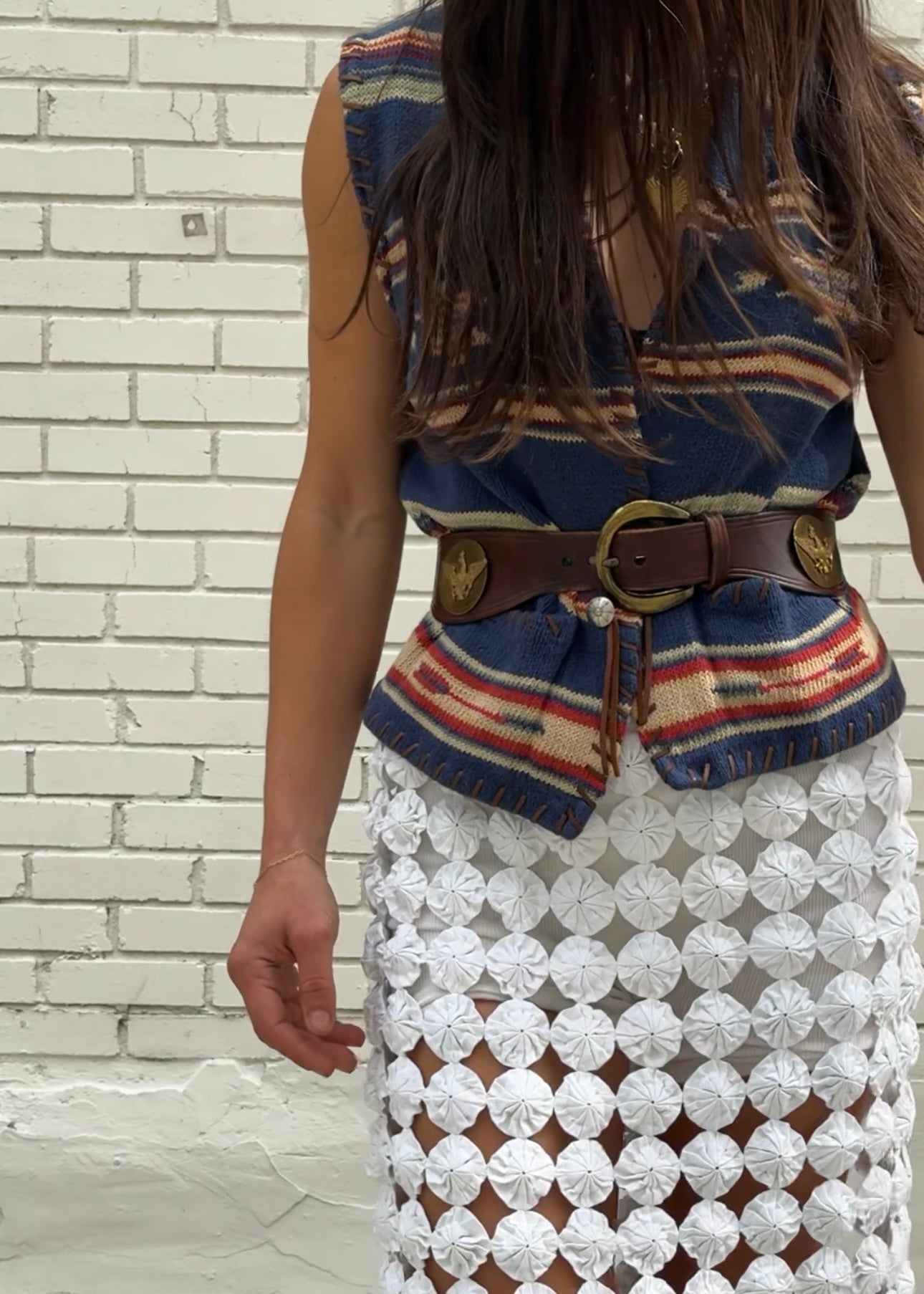 Ralph Lauren 90s Southwestern Vest Cotton