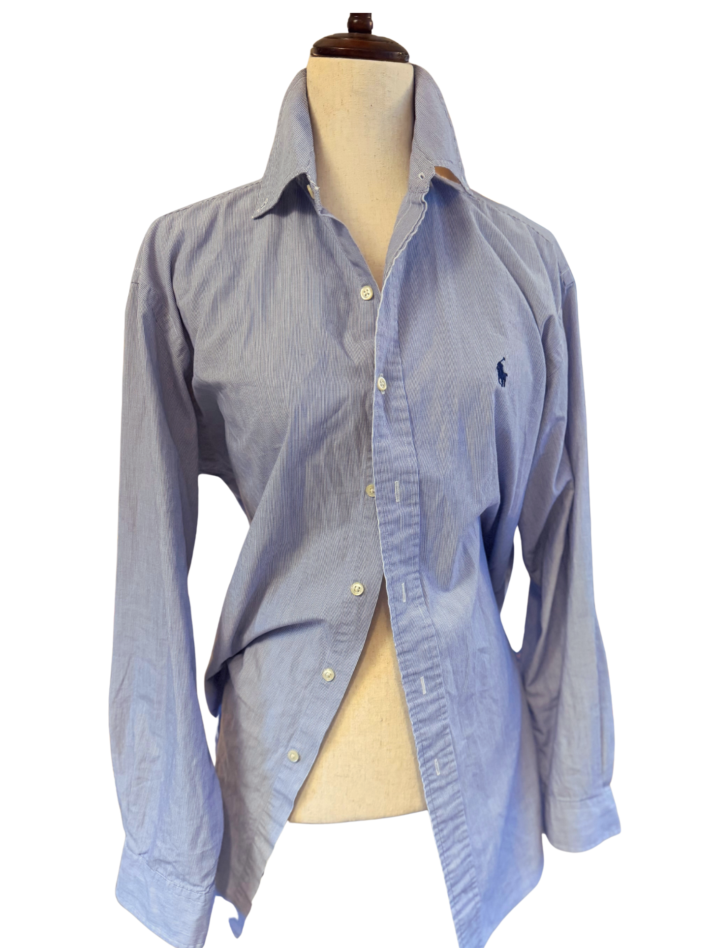 Ralph Lauren Blue Micro Stripe