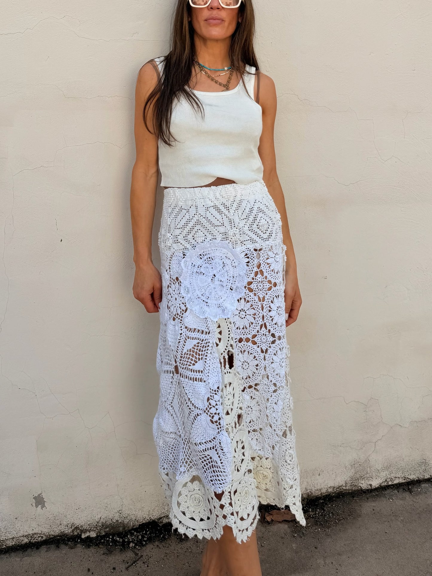 Mixed Crochet Skirt
