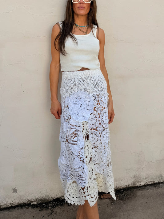 Mixed Crochet Skirt