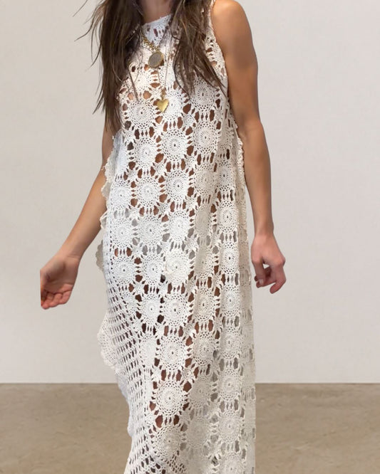 Asymmetrical Crochet Dress