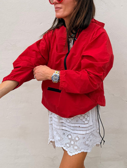 90s LL Bean Anorak Red