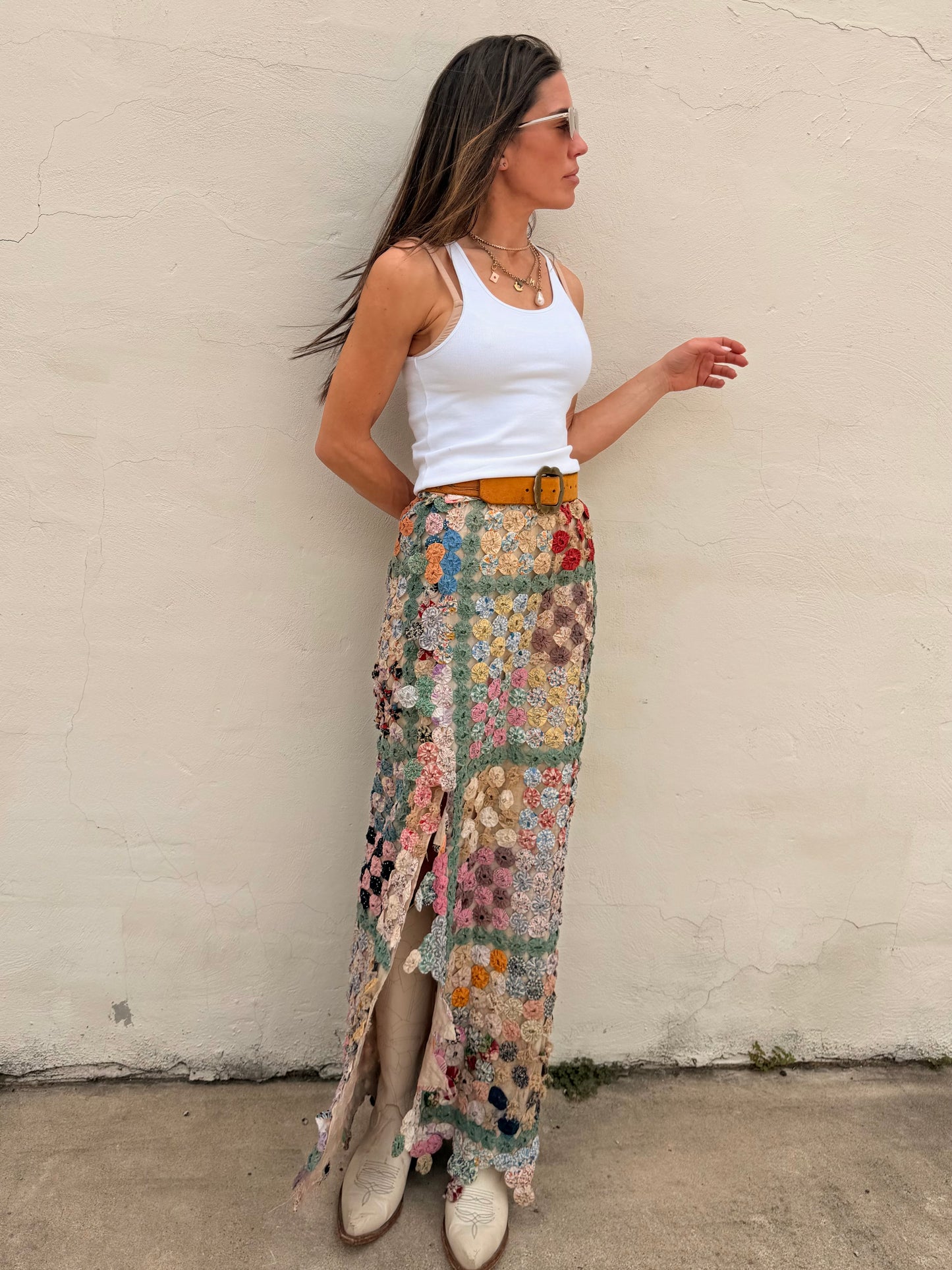Yoyo Maxi Skirt Granny’s Garden