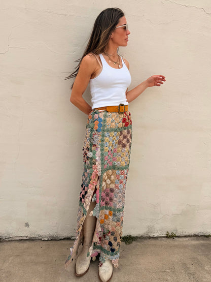 Yoyo Maxi Skirt Granny’s Garden